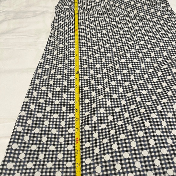 Eliza J Women’s Black & Blue Checkered Polka Dot Dress Size 14 - Picture 11 of 11